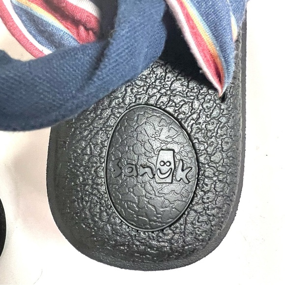 Sanuk Yoga Sling 2 boho beach resort summer sandals women’s size 9 stripes - Picture 12 of 13